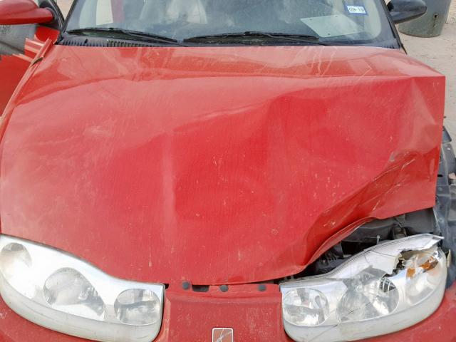 1G8ZY12752Z225877 - 2002 SATURN SC2 RED photo 7