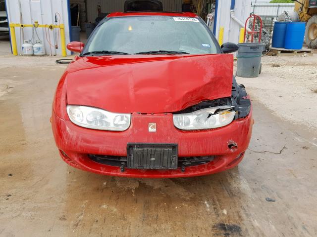 1G8ZY12752Z225877 - 2002 SATURN SC2 RED photo 9