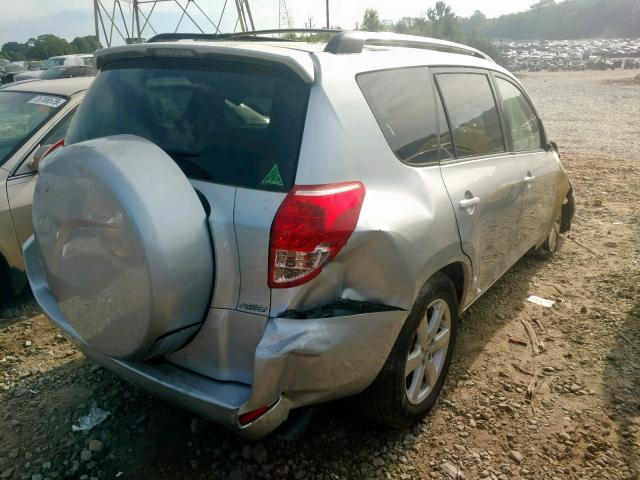 JTMBK31V876013259 - 2007 TOYOTA RAV4 LIMIT SILVER photo 4