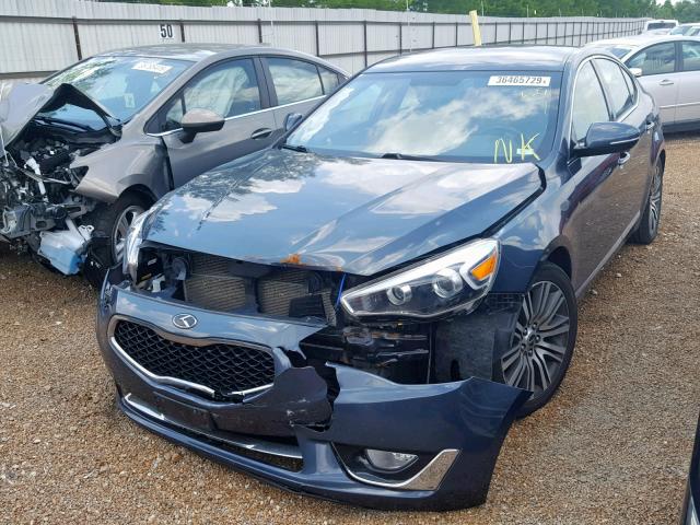 KNALN4D70E5150517 - 2014 KIA CADENZA PR BLUE photo 2