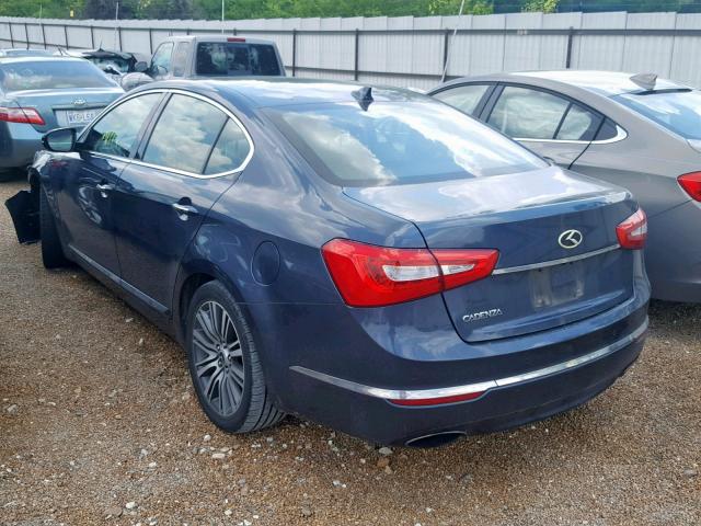 KNALN4D70E5150517 - 2014 KIA CADENZA PR BLUE photo 3