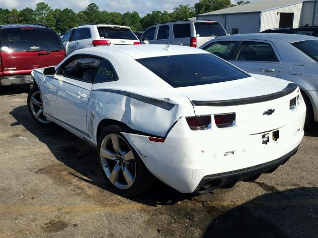 2G1FK1EJ5C9203545 - 2012 CHEVROLET CAMARO 2SS WHITE photo 3