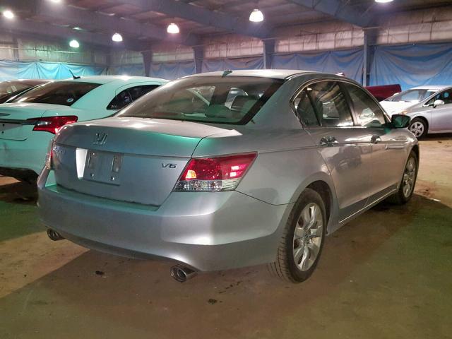 1HGCP36848A081874 - 2008 HONDA ACCORD EXL SILVER photo 4