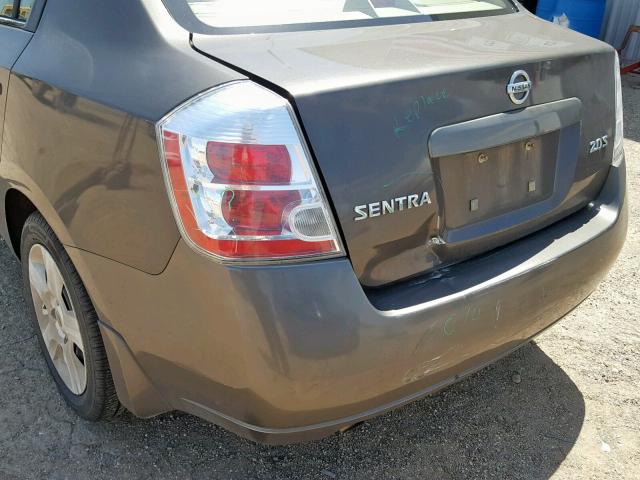 3N1AB61E87L708332 - 2007 NISSAN SENTRA 2.0 BROWN photo 9