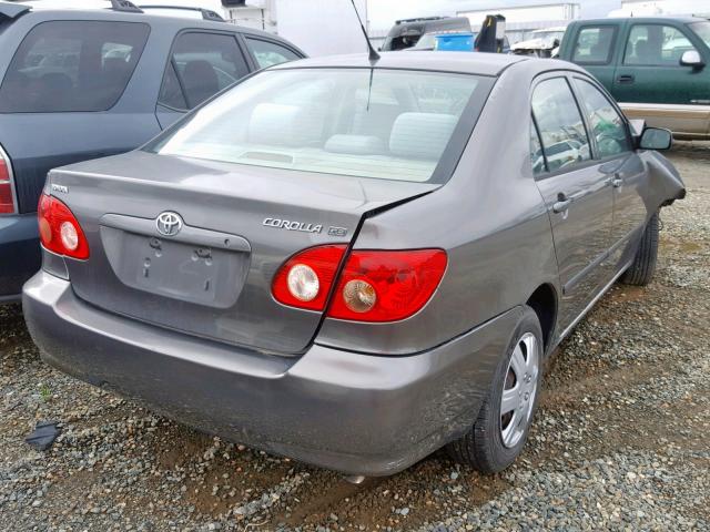 1NXBR32EX7Z804202 - 2007 TOYOTA CORROLLA GRAY photo 4