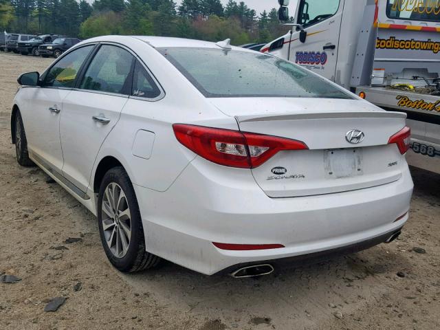 5NPE34AF8FH062376 - 2015 HYUNDAI SONATA SPO WHITE photo 3