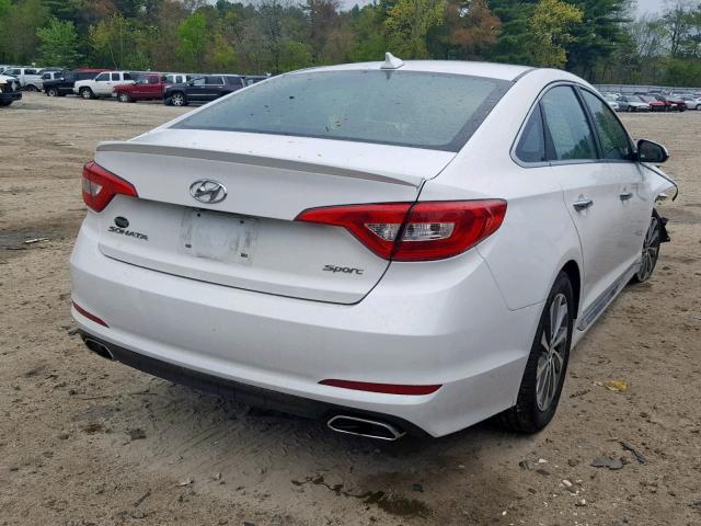 5NPE34AF8FH062376 - 2015 HYUNDAI SONATA SPO WHITE photo 4