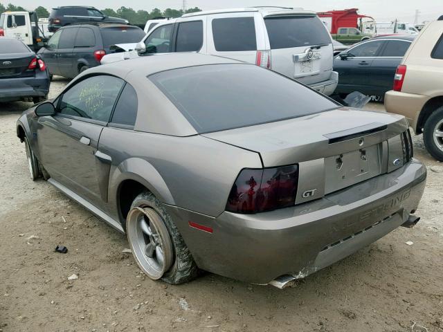 1FAFP42X41F196391 - 2001 FORD MUSTANG GT GRAY photo 3