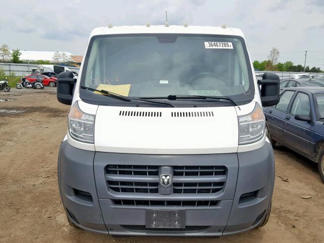 3C6TRVNG4HE523165 - 2017 RAM PROMASTER WHITE photo 9