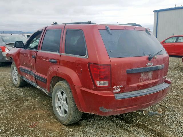 1J4GR48K45C672886 - 2005 JEEP GRAND CHER RED photo 3