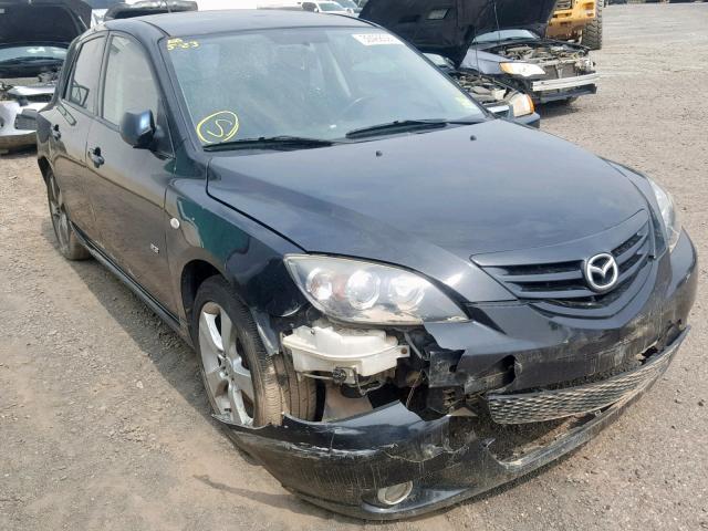 JM1BK343151253029 - 2005 MAZDA 3 HATCHBAC BLACK photo 1