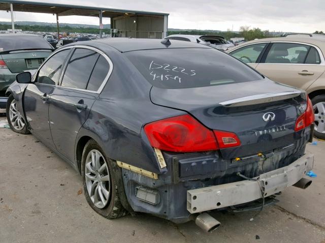 JNKCV61E99M306601 - 2009 INFINITI G37 BASE CHARCOAL photo 3