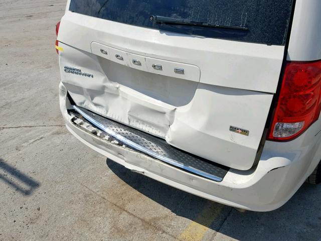 2C4RDGCG8DR522190 - 2013 DODGE GRAND CARA WHITE photo 9