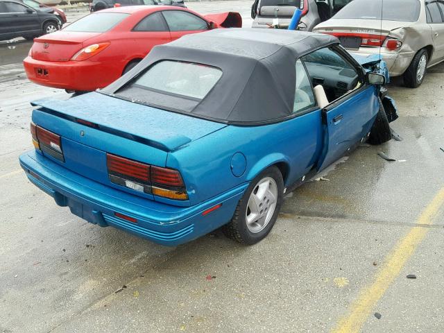 1G2JB34T5N7580028 - 1992 PONTIAC SUNBIRD SE TURQUOISE photo 4