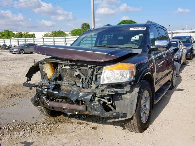 5N1BA08D19N604536 - 2009 NISSAN ARMADA SE BLACK photo 2