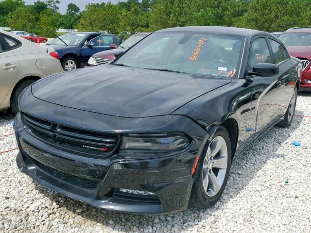 2C3CDXHGXGH149909 - 2016 DODGE CHARGER SX BLACK photo 2