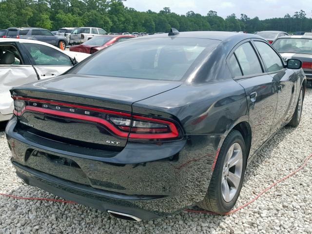 2C3CDXHGXGH149909 - 2016 DODGE CHARGER SX BLACK photo 4