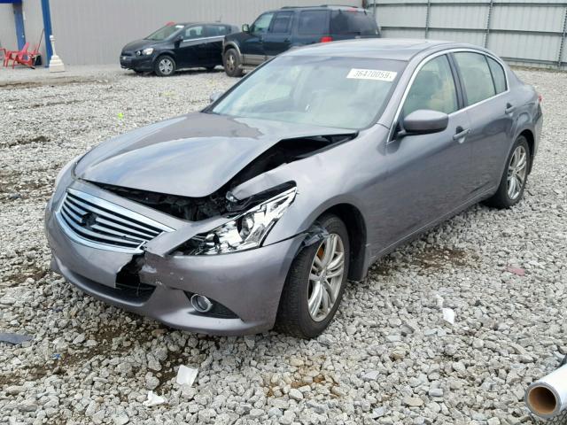 JN1CV6AR8CM977482 - 2012 INFINITI G37 SILVER photo 2