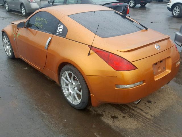 JN1AZ34D84T160997 - 2004 NISSAN 350Z COUPE ORANGE photo 3