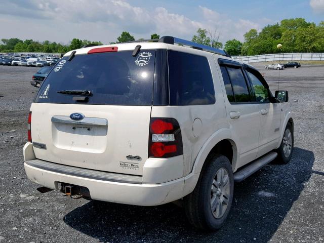 1FMEU75808UA54531 - 2008 FORD EXPLORER L WHITE photo 4