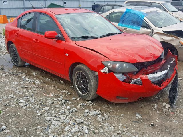 JM1BK12F381779295 - 2008 MAZDA 3 I RED photo 1