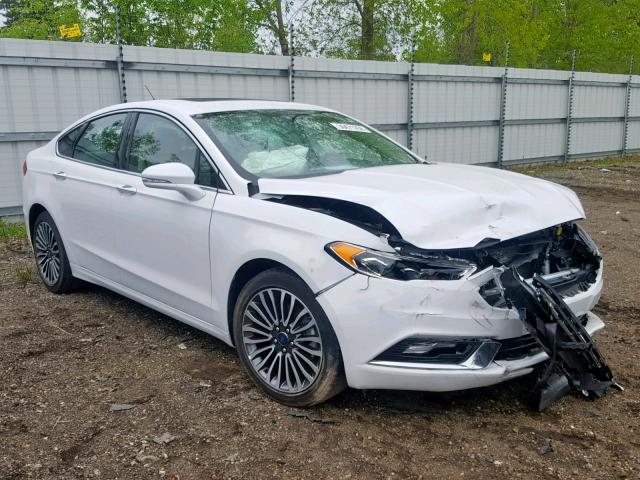 3FA6P0D94JR151414 - 2018 FORD FUSION TIT WHITE photo 1