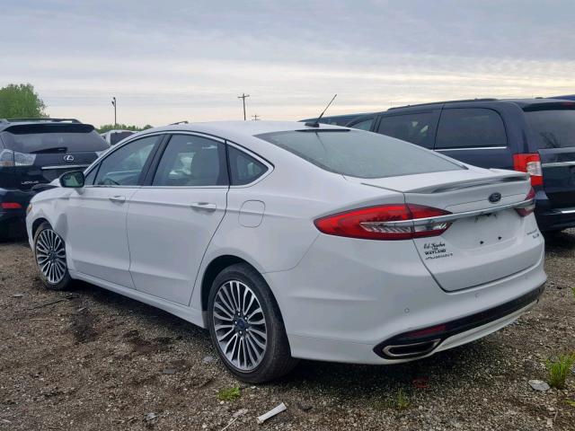 3FA6P0D94JR151414 - 2018 FORD FUSION TIT WHITE photo 3