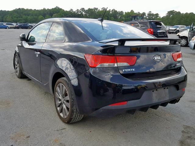 KNAFW6A33B5432542 - 2011 KIA FORTE SX BLACK photo 3