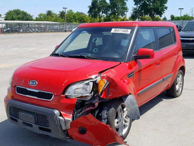 KNDJT2A24A7107181 - 2010 KIA SOUL + RED photo 2