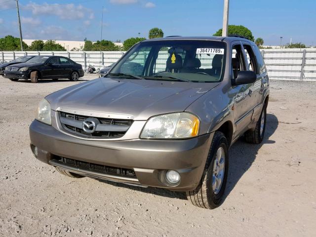 4F2YU09102KM40827 - 2002 MAZDA TRIBUTE LX TAN photo 2