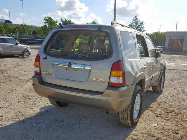 4F2YU09102KM40827 - 2002 MAZDA TRIBUTE LX TAN photo 4