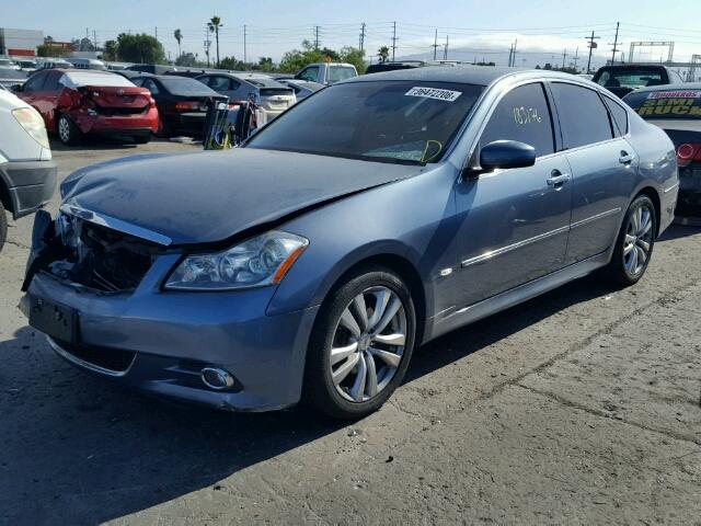 JNKAY01E48M605620 - 2008 INFINITI M35 BASE BLUE photo 2