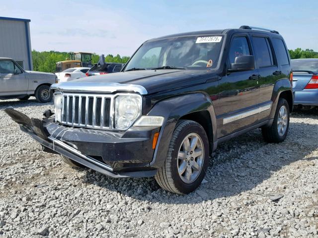 1J8GN58K08W159637 - 2008 JEEP LIBERTY LI BLACK photo 2