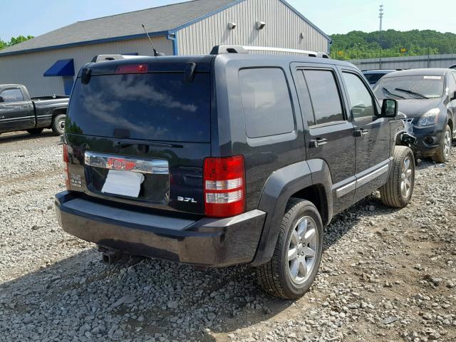 1J8GN58K08W159637 - 2008 JEEP LIBERTY LI BLACK photo 4