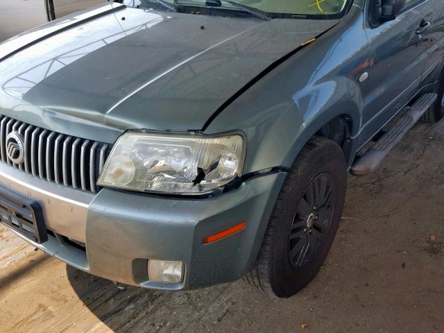 4M2CU87117KJ09123 - 2007 MERCURY MARINER PR GREEN photo 9