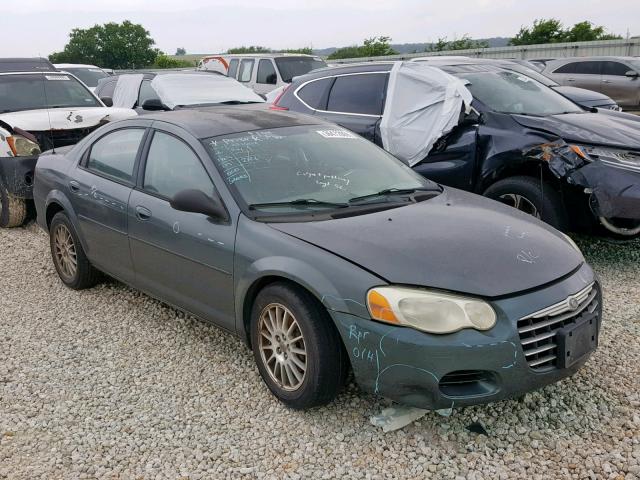 1C3EL56R24N214629 - 2004 CHRYSLER SEBRING LX TEAL photo 1