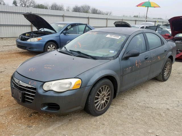 1C3EL56R24N214629 - 2004 CHRYSLER SEBRING LX TEAL photo 2