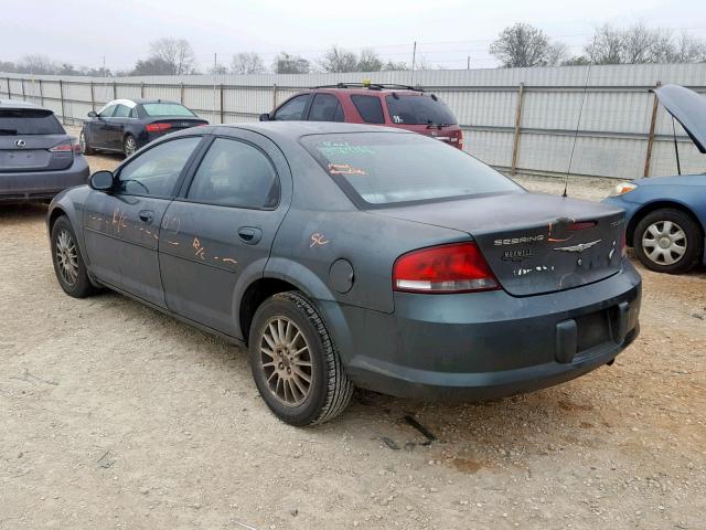 1C3EL56R24N214629 - 2004 CHRYSLER SEBRING LX TEAL photo 3