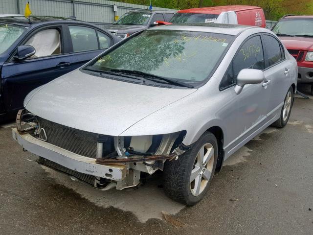 1HGFA16978L089015 - 2008 HONDA CIVIC EXL SILVER photo 2