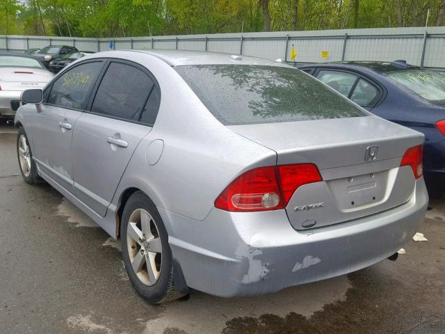 1HGFA16978L089015 - 2008 HONDA CIVIC EXL SILVER photo 3