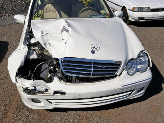 WDBRF92HX7F931656 - 2007 MERCEDES-BENZ C 280 4MAT WHITE photo 7