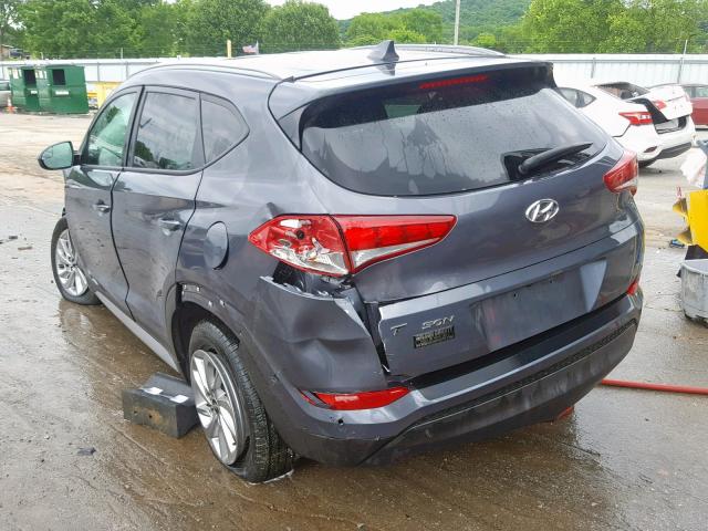 KM8J33A48JU754462 - 2018 HYUNDAI TUCSON SEL CHARCOAL photo 3