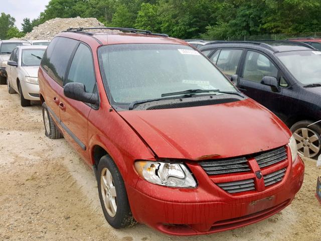 1D4GP45R25B432418 - 2005 DODGE CARAVAN SX RED photo 1