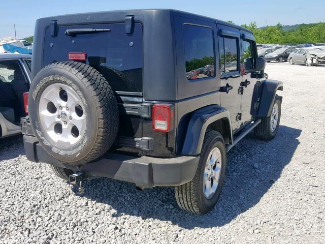 1J4GA59167L215227 - 2007 JEEP WRANGLER S BLACK photo 4