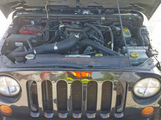 1J4GA59167L215227 - 2007 JEEP WRANGLER S BLACK photo 7