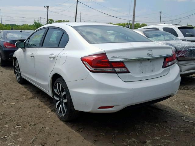 19XFB2F93FE282091 - 2015 HONDA CIVIC EXL 白色 照片 3