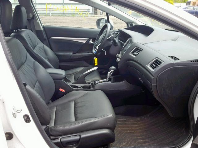 19XFB2F93FE282091 - 2015 HONDA CIVIC EXL 白色 照片 5