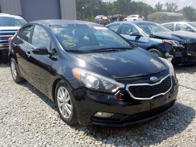 KNAFX4A85E5049025 - 2014 KIA FORTE EX BLACK photo 1