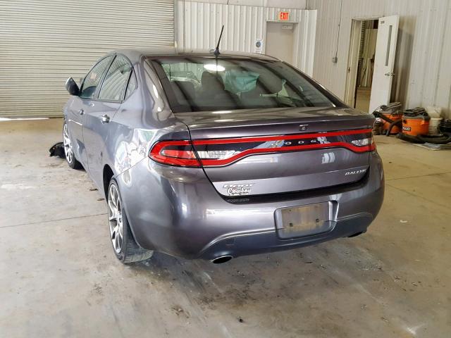 1C3CDFBB6FD205654 - 2015 DODGE DART SXT GRAY photo 3