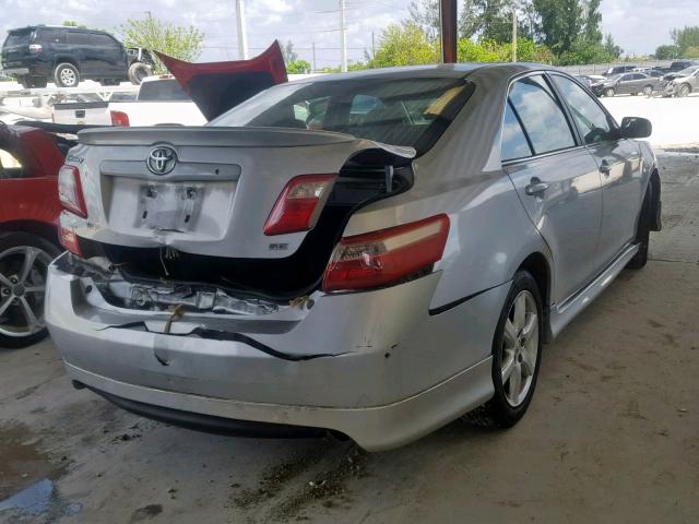 4T1BE46K07U194151 - 2007 TOYOTA CAMRY NEW SILVER photo 4